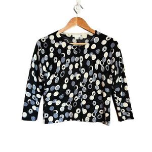 ‎Garnet hill 100% merino wool  cardigan